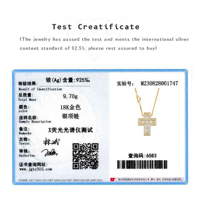 ANDYWEN 925 Sterling Silve Big Double Cross Pendant Long Chain Neckalce 2021 Korea Women High Quality D Twist Chain Jewelry Gift