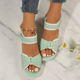 Open-Toe Platform Wedge Sandals — view 3