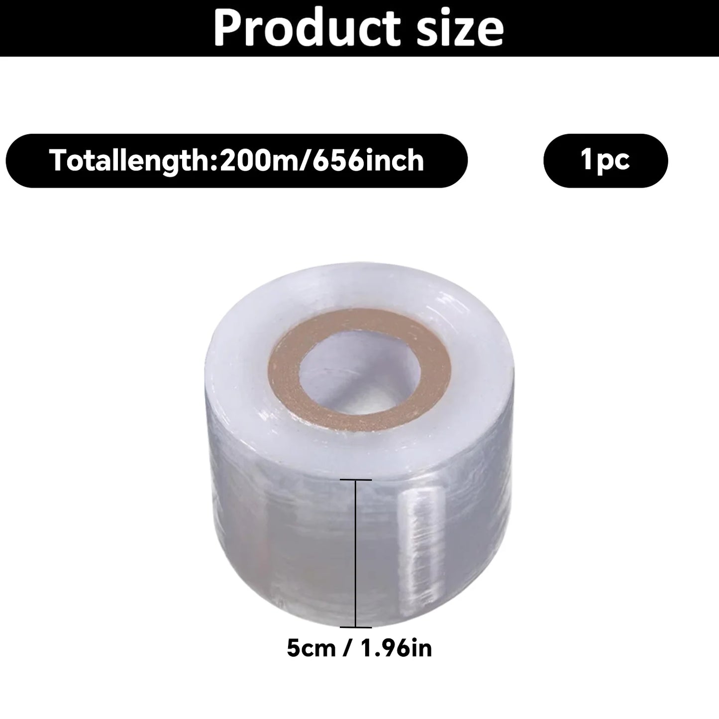 200m Length Eco-Friendly Biodegradable Grafting Tape Graft Membrane Gardening Bind Belt PE Grafting Tape Packaging wrapping film