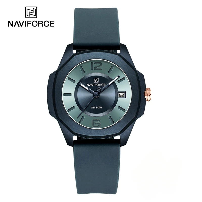 NAVIFORCE NF7107 Quartz Calendar Waterproof and Shockproof Watches for Women Clocks