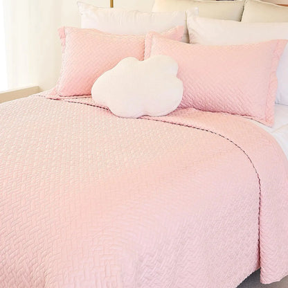 KOZINAP Quilt Queen Size 92x96 – Quilted Lightweight Comforter, Cooling Summer Bedspread, Decorative Bedding Set