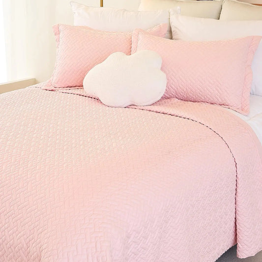 KOZINAP Quilt Queen Size 92x96 – Quilted Lightweight Comforter, Cooling Summer Bedspread, Decorative Bedding Set