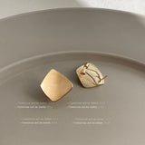 Brushed Geometric Earrings — view 26