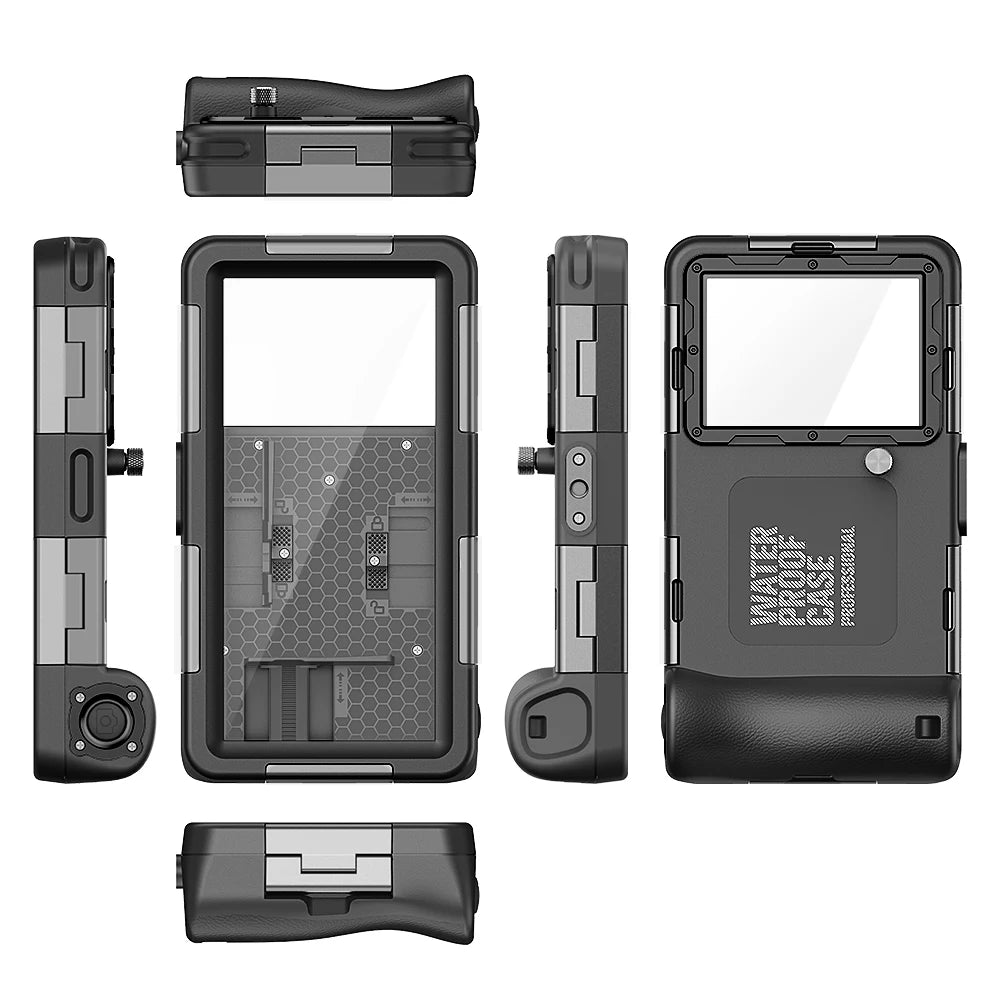 Multi-functional, durable, waterproof, 15m/50ft, universal 6.9 inch waterproof phone case, IP68, professional diving photography