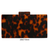 Acrylic Leopard Evening Clutch — view 2