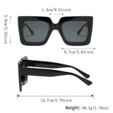 Oversized Plastic Square Glasses Set — view 2