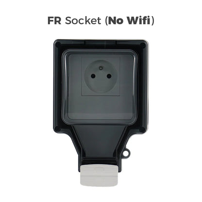 Avoir Tuya Power Socket IP66 Outdoor Wifi Smart Waterproof Socket Box Smart FR Wall Plug Socket With Timer Home Appliance 220V