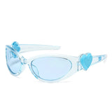 Retro Oval Cat-Eye Sunglasses — view 4