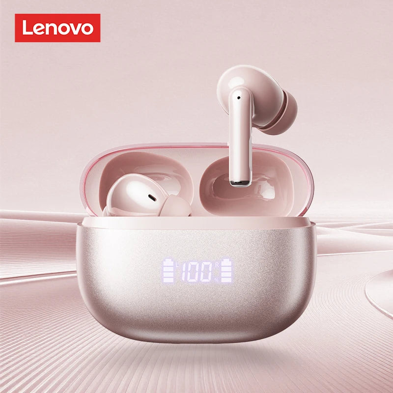 New Lenovo LE232 ANC Bluetooth 6.0 Headphones Active Noise Cancelling Wireless Earphone Power Display Music TWS Earbuds Choice