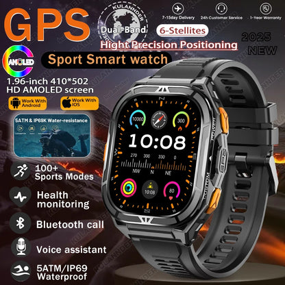 New For XIAOMI Sport Wristband Built-in GPS&Compass BT Call Smartwatch Altimeter Health Monitoring 3ATM Waterproof Swim Watches