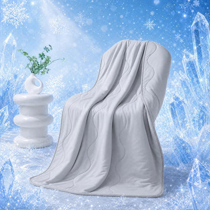 1PCS Double-Sided Ultra-Soft Cooling Summer Quilt Bed Blanket | Large Cooling Air-Conditioning Blanket for Hot Sleepers | Machine Washable Dual-Use Summer Cooling Quilt | Dormitory Office Nap Blanket Sofa Throw | Practical Su