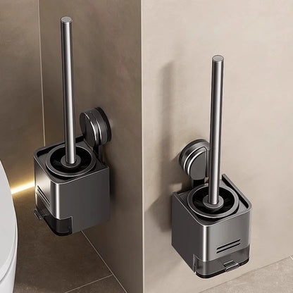 Suction Cup Toilet Brush For Household Wall Mounted Toilets With No Dead Corners Bathroom And Toilet Seat Cleaning Tool