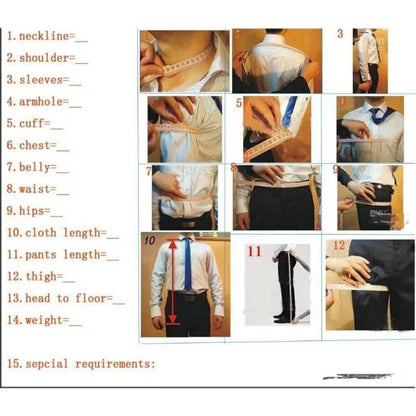 Men's Striped Double Breasted Suit Set Fashion Peak Lapel Formal Outfits 2 Piece Wedding Business Events Casual Male Suit