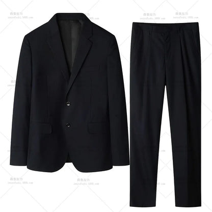 High-quality Men's Fashionable Spring-autumn Formal Dress, Best Man Suit, Suit Set for Men, Two-piece Set for Work