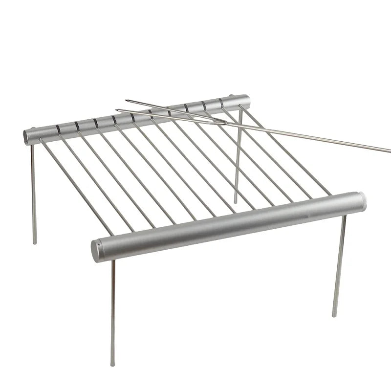 Protable Mini Pocket BBQ Grill Portable Stainless Steel BBQ Grill Folding BBQ Grill Barbecue Accessories For Home Park Use 2