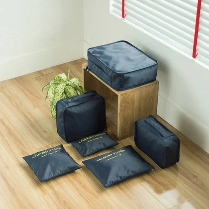 6/8Pcs Set Travel Bag Organizer Clothes Luggage Travel Organizer Blanket Shoes Organizers Bag Suitcase Pouch Packing Cubes