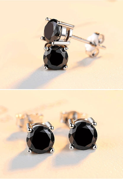 HOT Moissanite S925 Sterling Silver Stud Earrings For Women And Men With 2 Certificates Pass Diamond Test Pen Fine Jewelry