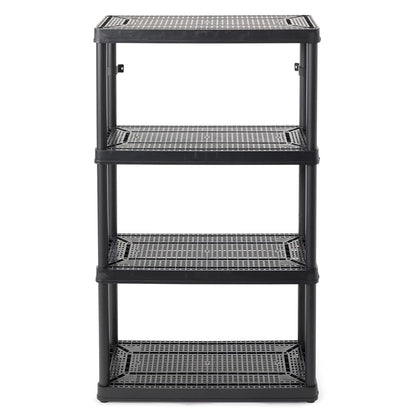 4 Shelf Fixed Height Ventilated Medium Duty Storage Unit 14 x 32 x 54.5" Organizer System for Home, Garage, Basement, &, Custom