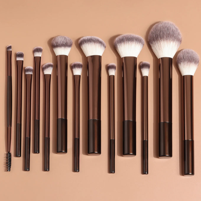 Kabuki Face & Eye Brush Set — 13 Pieces — product image
