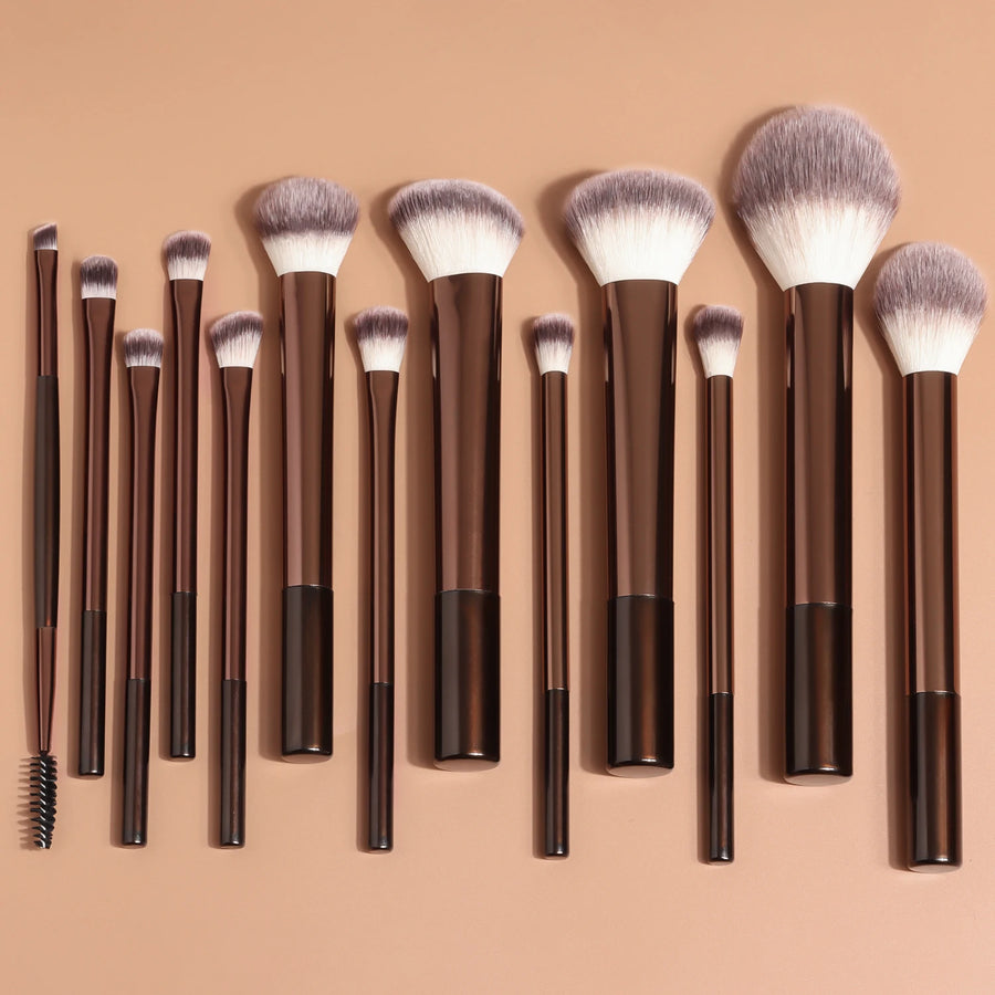 Kabuki Face & Eye Brush Set — 13 Pieces — product image