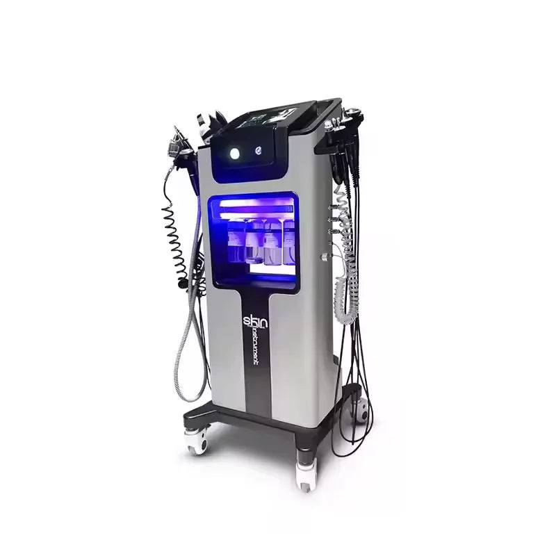 10in1Multifunction Facial Beauty Equipment Hydra Dermabrasion Oxygen Jet Peel Skin Cleaning Machine ProfessionalSalonUseforF