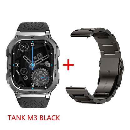 2025 Original KOSPET TANK M3 Smart Watch Men Smartwatch For Women 480mAh Digital Fitness AMOLED AOD Bluetooth Waterproof Watches