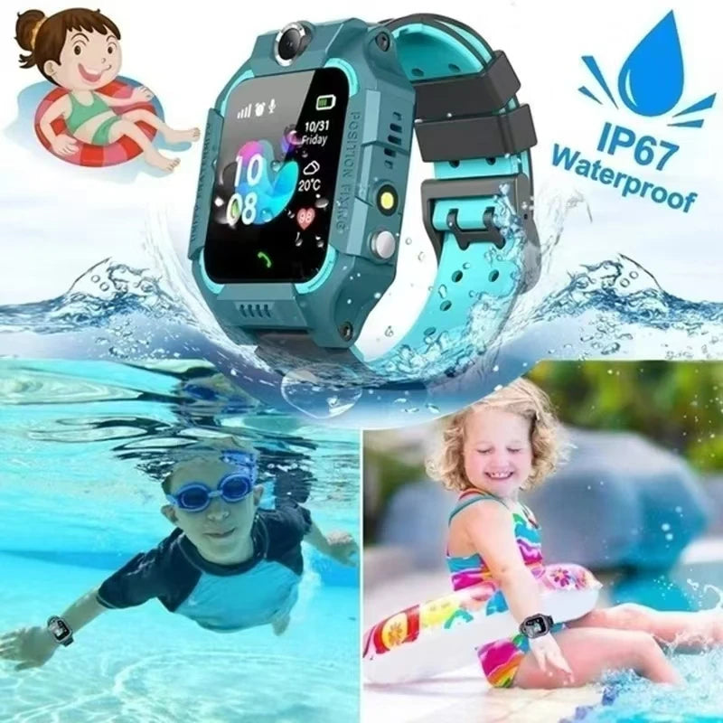 Lenovo 5G Kids Smart Watch 8K Camera SOS GPS Location Sim Card Call Waterproof Android Ios Child SmartWatch For Boys Girl