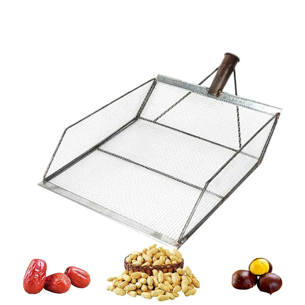 Garden Sifter for Soil Sturdy Stainless Steel Soil Sieve with Easy Grip Handle Ergonomic Portable Farm Shovel Multifunctional