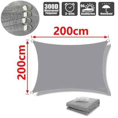 6x4m waterproof sunshade sunshade protective cover canvas camping sunshade cloth large outdoor rain and snow shed garden terrace