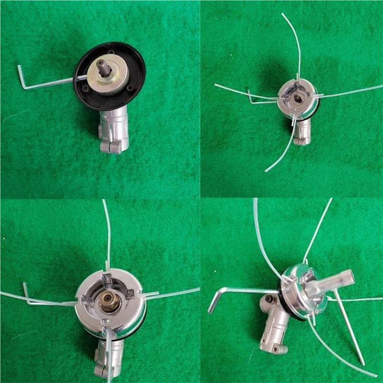 1pcs Universal Aluminum Alloy Lawn Mower Head and Replacement Nylon Steel for Lawn Mowing Line Lawn Mower Weed Head Accessories