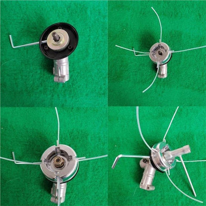 1pcs Universal Aluminum Alloy Lawn Mower Head and Replacement Nylon Steel for Lawn Mowing Line Lawn Mower Weed Head Accessories