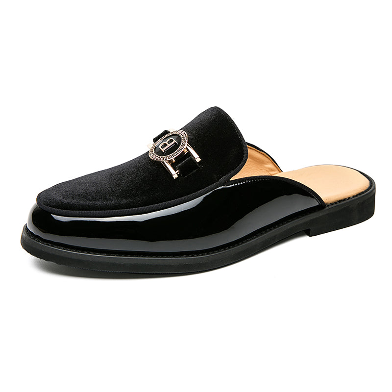 New Black Mens Sandals Dress Shoes Business Men Summer Sandals Free Shipping  Men Shoes