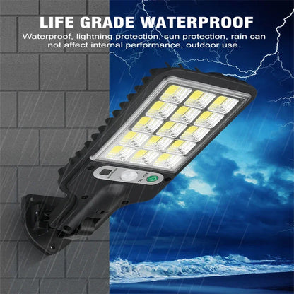 1/2/3/4PCS Solar Lights Outdoor 3 Modes 200COB Waterproof Street Lamp Motion Sensor Security Lighting for Garden Patio Path Yard