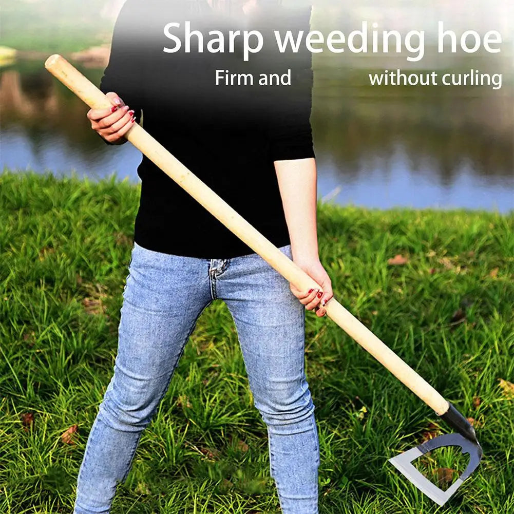 Hollow Hoe Weeding Rake Steel weeding hoe Labor-saving Weeding Loosening Soil Artifact Harrow HandheldHoe Farm Tool Gardening