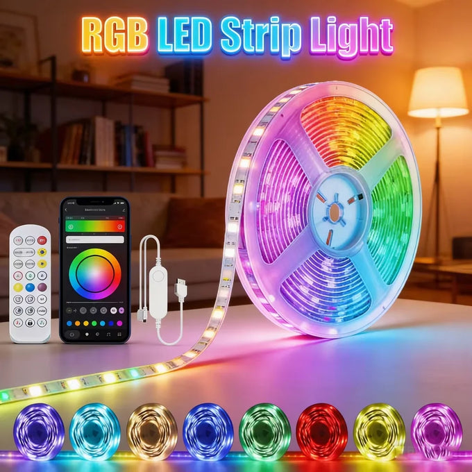 RGB LED Strip with Remote — product image