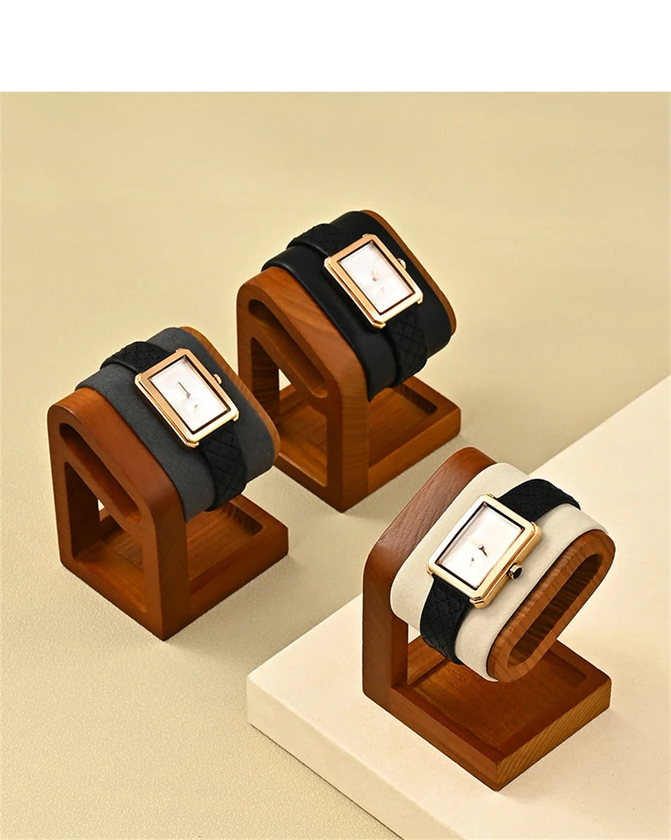 MISHITU T-shaped Watch Stand Wooden Jewelry Watch Display Stand Watch Storage Holder Bracelet Jewelry Display Watch Storage Rack