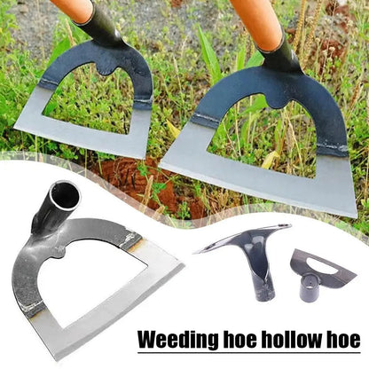 Hollow Hoe Weeding Rake Steel weeding hoe Labor-saving Weeding Loosening Soil Artifact Harrow HandheldHoe Farm Tool Gardening