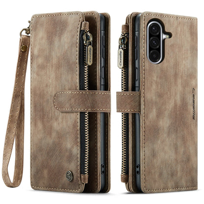 Leather Zipper Wallet Case For Samsung Galaxy A14 A15 A16 A17 A24 A25 A33 A34 A35 A36 A53 A54 A55 A56 A71 A72 4G 5G Phone Cover