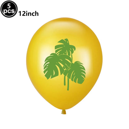 Hawaiian Party Photo Props Decorations Summer Beach Tropical Flamingo Party Supplies Aloha Banner Hawaiian Party DIY Supplies