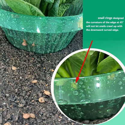 1/30pcs Plants Slug Protection Rings Green Planter Flower Pot Snail Vegetables Cover Reusable Pest Control Trapper Garden Tool