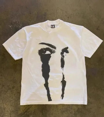 Men's Abstract Face Graphic T-Shirt — product image