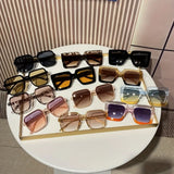 Oversized Plastic Square Glasses Set — view 4