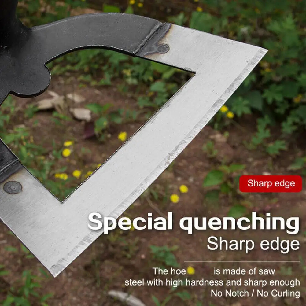 Hollow Hoe Weeding Rake Steel weeding hoe Labor-saving Weeding Loosening Soil Artifact Harrow HandheldHoe Farm Tool Gardening