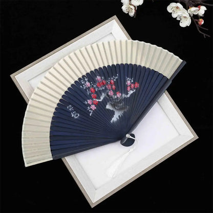 New Bamboo Folding Fan Chinese StyleFan Classical Carving Craft Fans Portable Summer Female Dance Hand Held Fan Gift Home Decor
