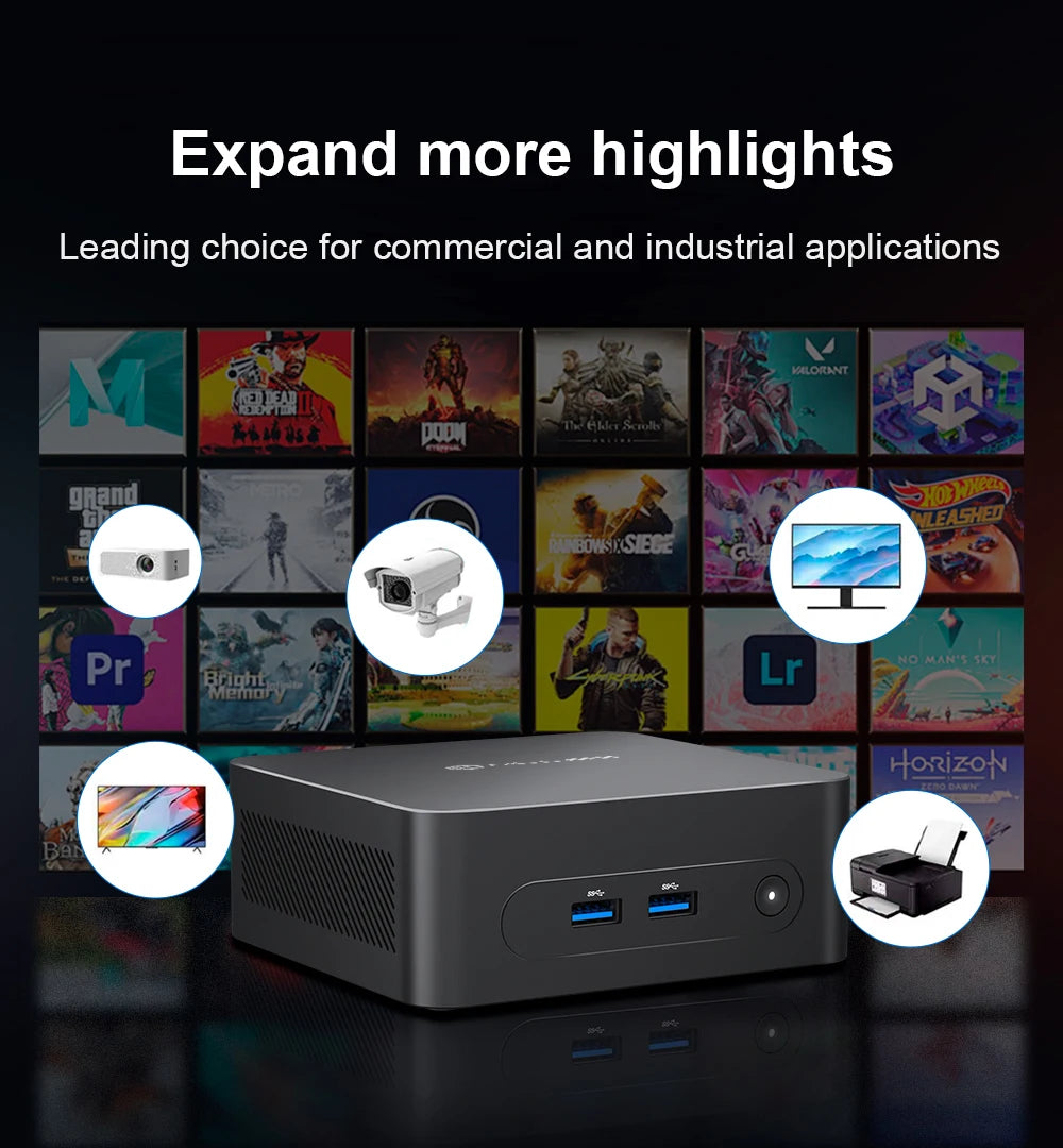 MLLSE  Mini PC M2 Plus Intel Celeron 5205U Processor 8GB RAM 256GB ROM WiFi 5 BT4.2 Windows 11 Pro Desktop Computer
