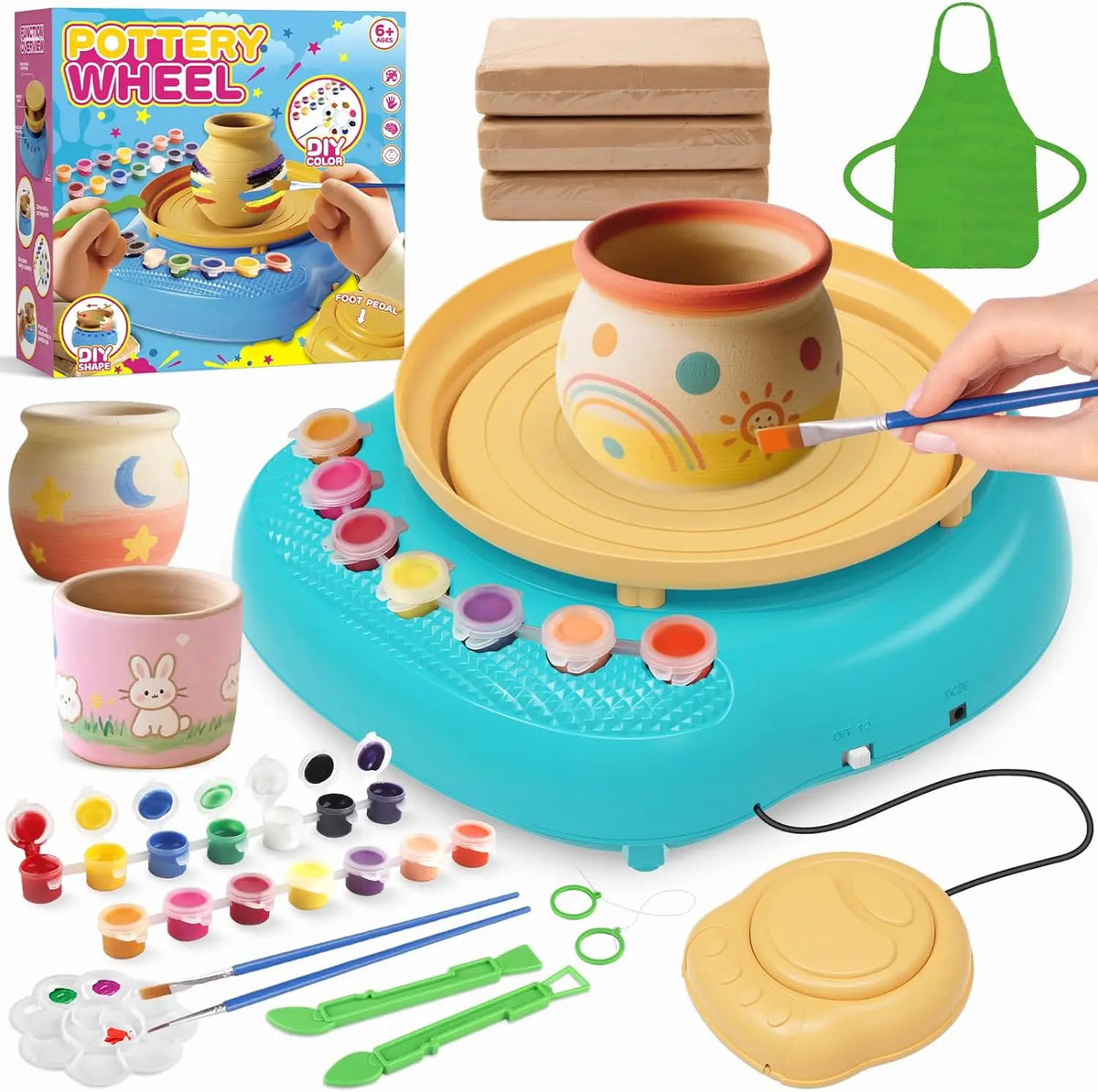 Kids' Pottery Wheel & Clay Craft Kit — view 8