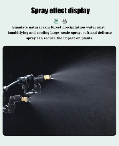 WiFi Rainforest Sprayer Control Automatic Mist Timing Spray System Kit Touch Screen Irrigation Timer Reptile Sprayer Humidifier