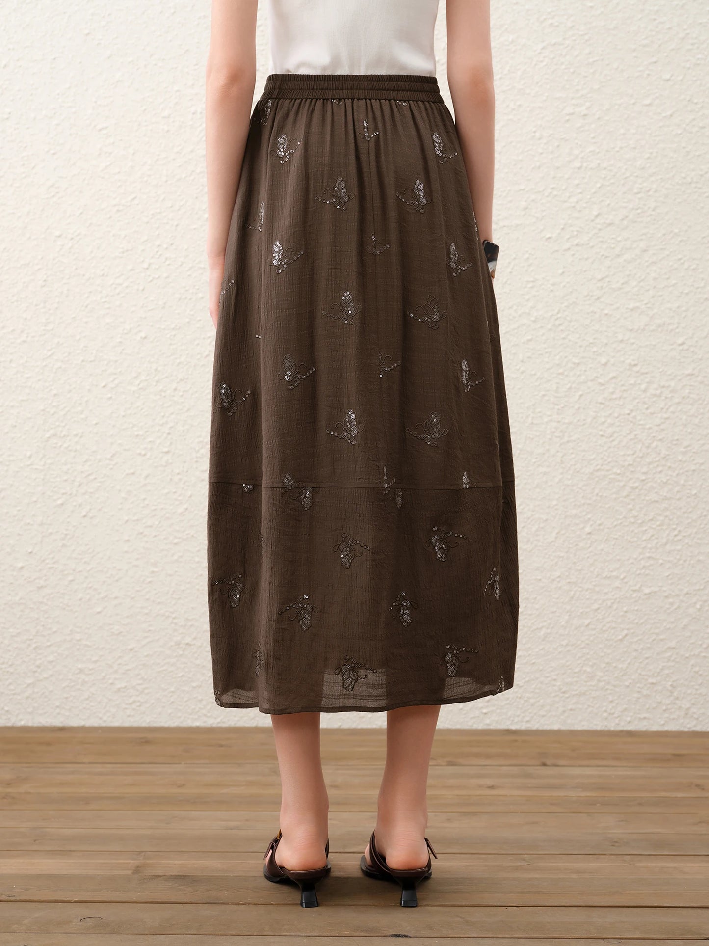 FSLE【Premium Series】Fashionable Embroidered Sleeveless Top and Tulip Skirt Elastic Waist Retro Women 2026 Summer New Arrival Set