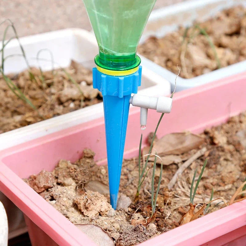 Automatic Drip Irrigation Watering System Plant Dripper Spike Kits Garden Self Watering Planter Insert Plant Watering Devices