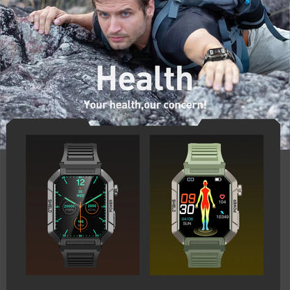 2026 New 2.02" Smart Watch Professional ECG & PPG Health Monitor Bluetooth Call GPS Track Recorder IP68 Waterproof for Men Women